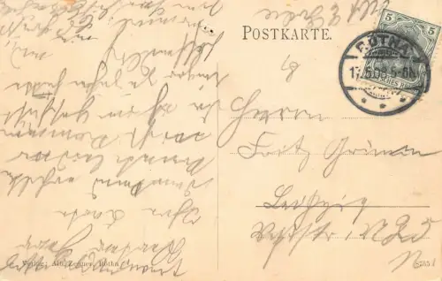 Rötha i./Sa. Obstweinschänke Postkarte AK 1908