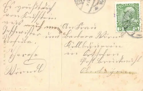 Kaisergebirge Hinterbärenbad Postkarte AK