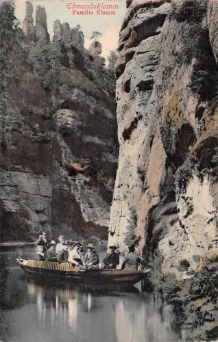 Edmundsklamm Familie Klamm Postkarte AK