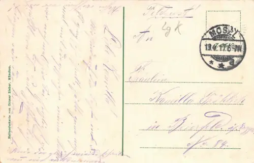 Äußere Zwickauer Straße Reichenbach Vogtland Sachsen Postkarte AK 1917