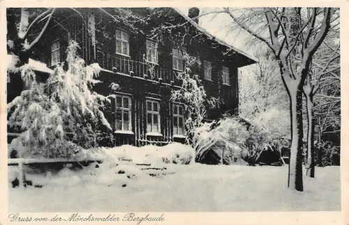 AK Wilthen Neukirch Lausitz Restaurant Mönchswalder Bergbaude Postkarte 1929