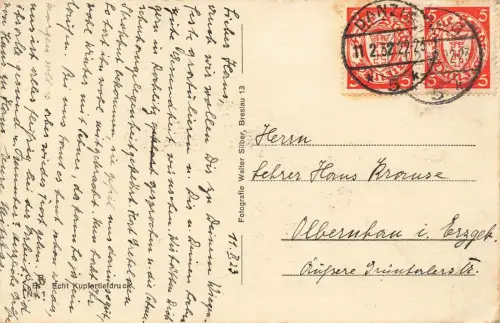 Kurpark mit Kurhaus in Ostseebad Zoppot Pommern Postkarte AK 1923