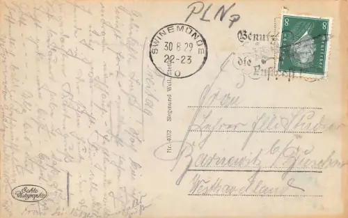 Seebad Swinemünde Vor dem Kurhaus Postkarte AK 1929