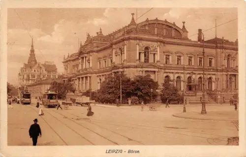 Leipzig Börse Postkarte AK