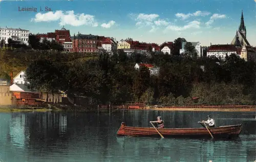 Leisnig Freiberger Mulde Sachsen Postkarte AK 1915