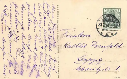 Ostseebad Zoppot Das neue Kurhaus Postkarte AK 1910