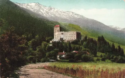 Schloss Bruck Lienz Tirol Werbekarte E.Weber´s Teefabrik Österreich Postkarte AK
