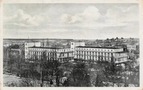 Ak Freiberg Sachsen Blick auf Bezirks Krankenhaus Postkarte 1940