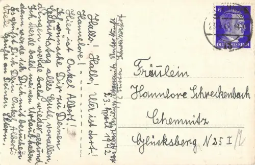 AK Junge mit Telephon 1942 Chemnitz