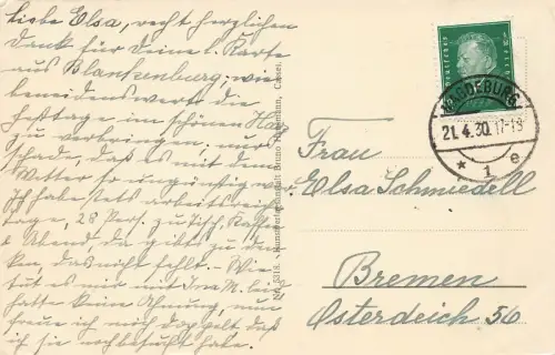 Luisengarten in Magdeburg Sachsen-Anhalt Postkarte AK 1930