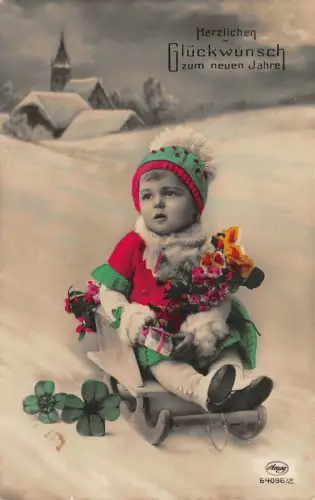 AK Herzlichen Glückwunsch zum neuen Jahre