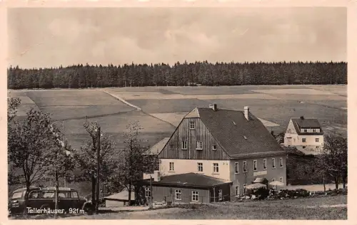 Schneiders Gasthof Tellerhäuser Sachsen Postkarte AK 1940
