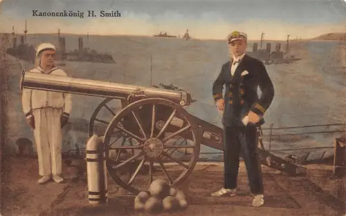 Kanonenkönig H. Smith Patriotika Postkarte