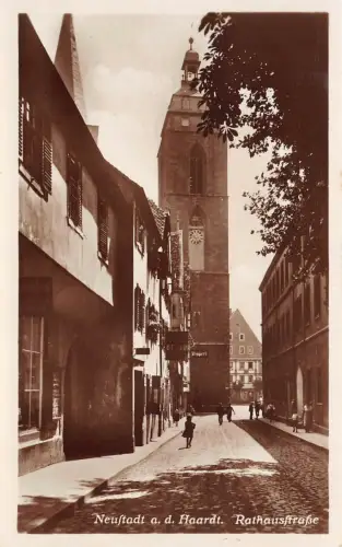 Neustadt a. d. Haardt Rathausstraße Postkarte