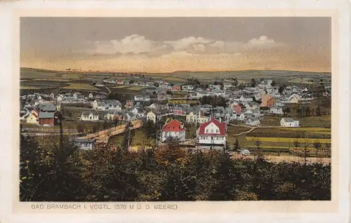 Stadtansicht Mineral Bad Bad Brambach Vogtland Sachsen Postkarte
