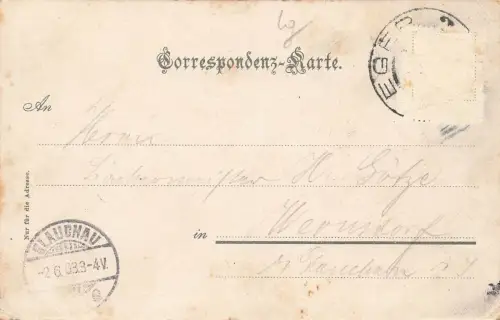 Ansicht Unterer Marktplatz in Eger Böhmen Postkarte AK 1903