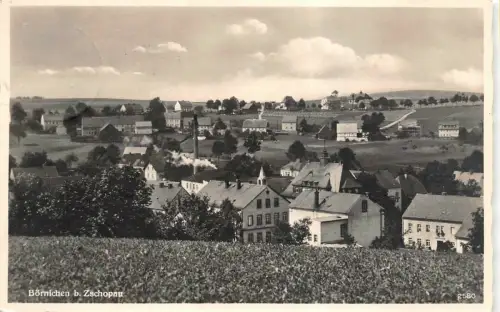 Stadtansicht Börnichen bei Zschopau Sachsen Postkarte AK 1940
