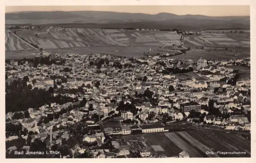 Bad Ilmenau i. Thür. Orig.-Fliegeraufnahme Postkarte AK