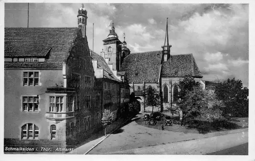 Schmalkalden i. Thür. Altmarkt Postkarte 1933