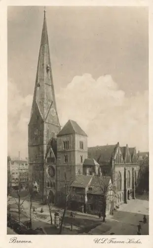 Unsere Lieben Frau Kirche in Bremen Postkarte AK