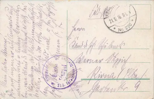 Widoki z Kroleswa Polskiego Polen Postkarte AK 1916