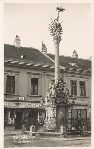 Ansicht Ehrensäule Dreifaltigkeit in Eisenstadt Österreich Postkarte AK