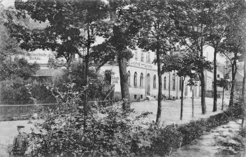 Bockau Erzg. Gasthaus zur Linde Hauptstrasse Postkarte 1911