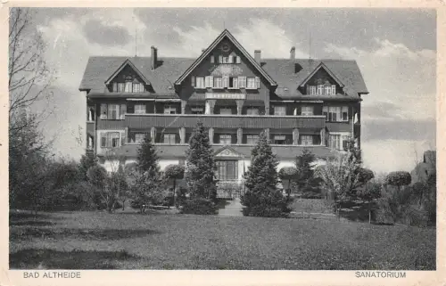 Bad Altheide Sanatorium Postkarte AK 1939
