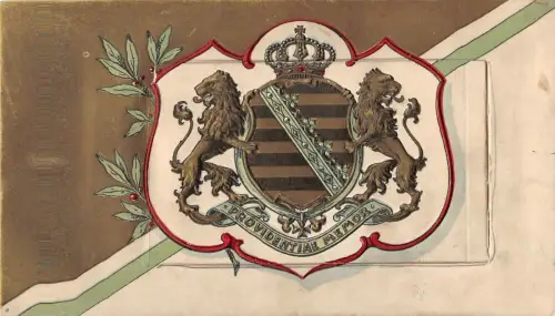 MEMOR Leporello Postkarte mit 10 Adel & Monarchie König, Kronprinz, Prinzessin