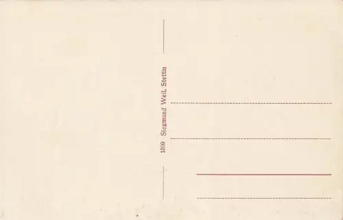 Gewitterstimmung am Strand Seebad Misdroy Pommern Postkarte AK