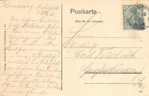 AK Hermsdorf Rehefeld Frauen am Zollhaus 1913