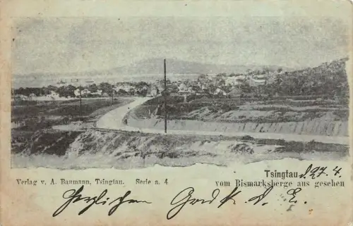 AK Tsingtau 青岛 市 Wohnhaus des Gouverneurs Kiautschou China 1906