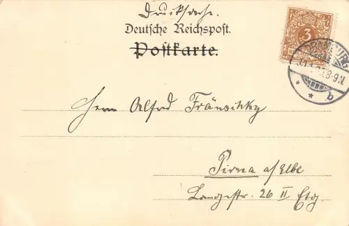 Dramburg Pommern Kirche Denkmal Panorama Postkarte 1900