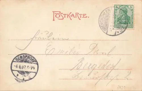 Partie am Dieksee in Gremsmühlen Schleswig-Holstein Postkarte AK 1902