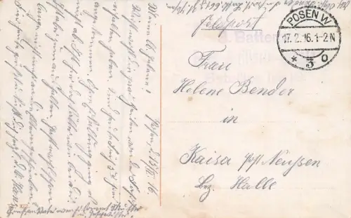 Posen Kgl. Residenzschloß, Akademie, Stadttheater Feldpostkarte AK 1916