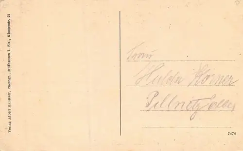 Gruss aus Sierenz O.-Els. Hochkirchgasse Kleinkinderschule Postkarte AK