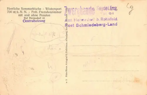 Zwergbaude bei Rehefeld Erzgebirge Sachsen Postkarte