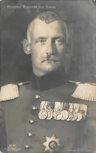 Kronprinz Rupprecht von Bayern Postkarte.