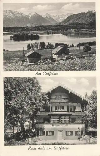 Murnau am Staffelsee Haus Auli Postkarte AK 1940