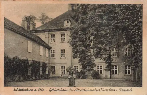 Geburtshaus des Kanzlers Otto v. Bismarck Schönhausen Sachsen-Anhalt AK 1944