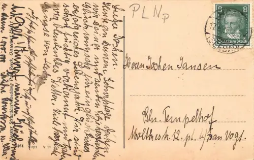 Ostseebad Horst Strandpartie mit Blick auf das Familienbad Postkarte AK