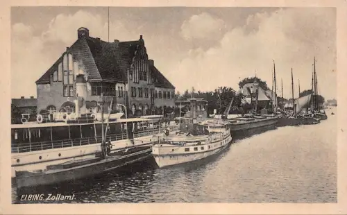 Elbing (Elbląg) Zollamt Postkarte AK