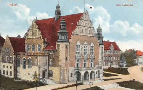 AK Posen Kgl. Akademie Postkarte