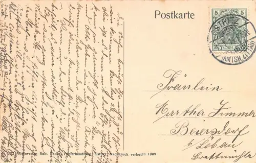 Ostritz Katholische Kirche Postkarte 1911