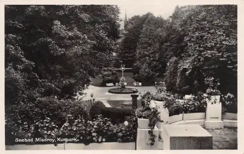 Seebad Misdroy Kurpark Postkarte AK 1932