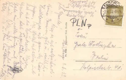 Seebad Misdroy Kurpark Postkarte AK 1932