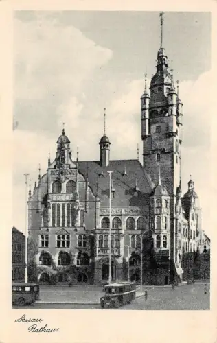 Rathaus von Dessau Sachsen-Anhalt Postkarte AK