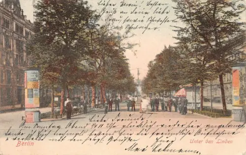 Berlin Unter den Linden Postkarte 1905