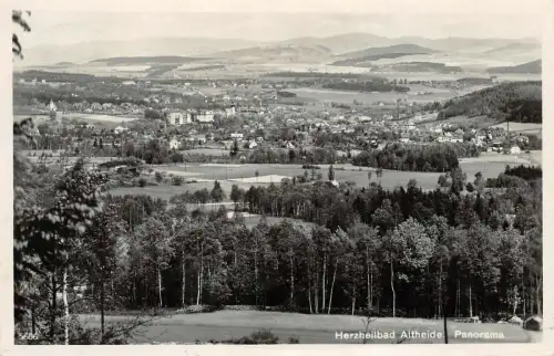 Herzheilbad Altheide Panorama Postkarte AK 1935