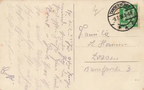 Ansicht Rossfurt in Tangermünde Sachsen-Anhalt Postkarte AK 1926